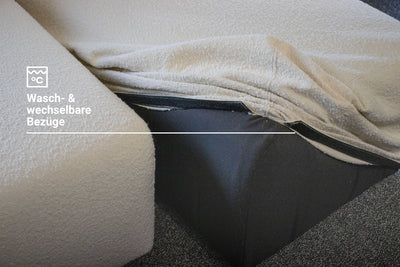 Canapé modulaire Nina en forme de U / ensemble de salon avec fonction couchage