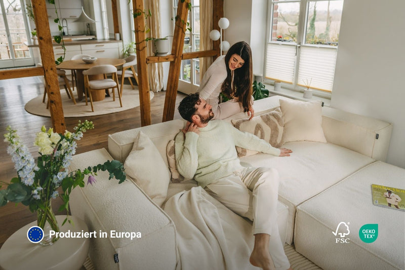 Canapé modulaire Harvey 4 places L avec fonction couchage