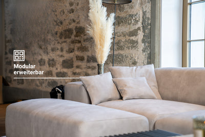 Canapé modulaire Nina 2 places avec fonction couchage