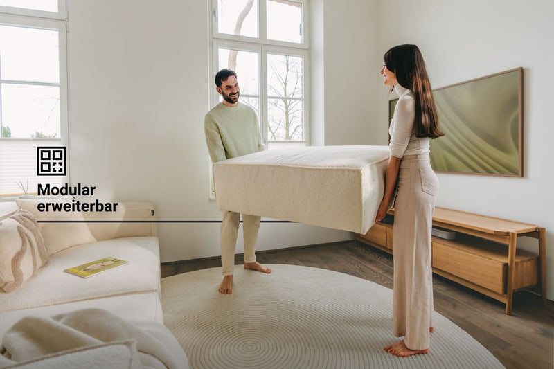 Canapé modulaire Harvey 4 places L avec fonction couchage