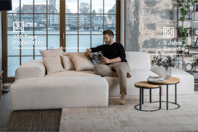 Canapé modulaire Nina 2 places avec fonction couchage