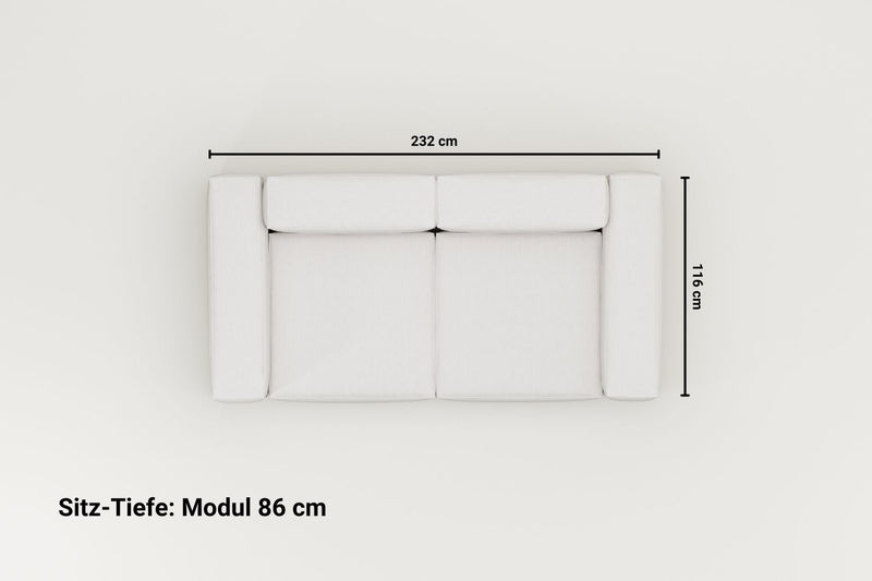 Canapé modulaire Harvey 2 places