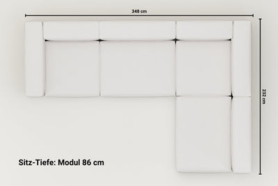 Canapé modulaire Harvey Canapé d'angle XL avec fonction couchage