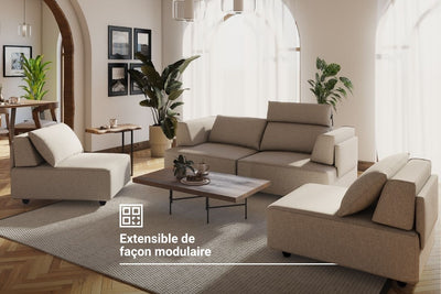 Canapé modulable Louis M avec fonction sommeil