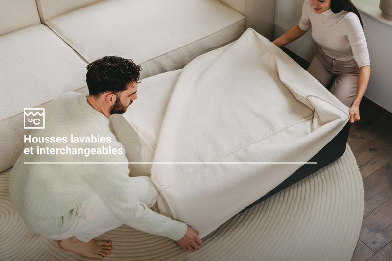 Canapé modulaire Mike avec fonction lit