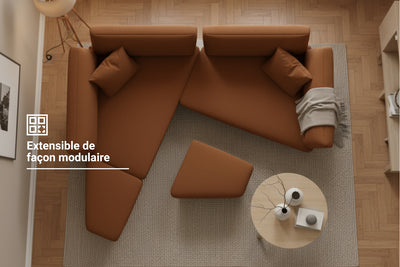 Canapé modulaire Mike avec fonction lit