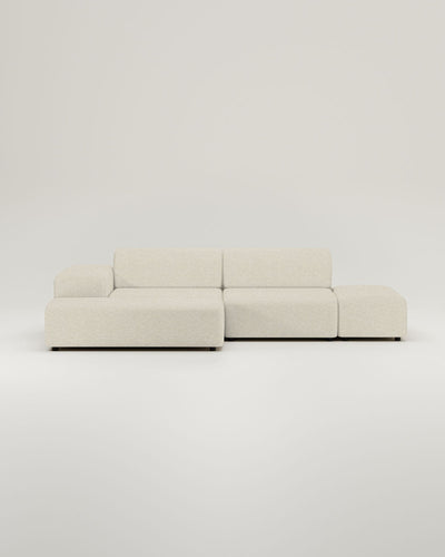 Revêtement en tissu - Canapé d'angle modulaire Nina 4 places