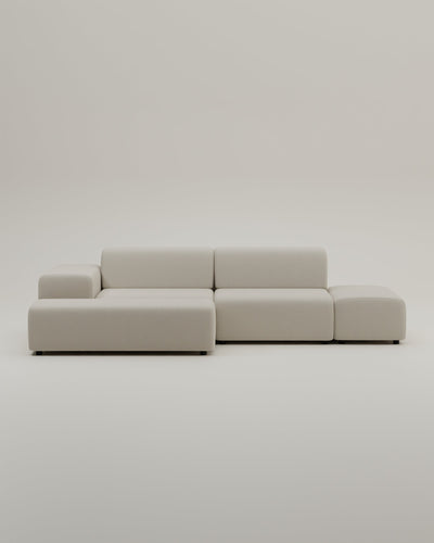 Canapé d'angle modulaire Nina 4 places avec fonction couchage