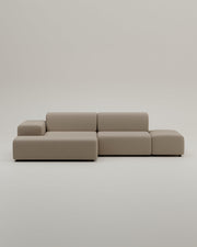 Revêtement en tissu - Canapé d'angle modulaire Nina 4 places