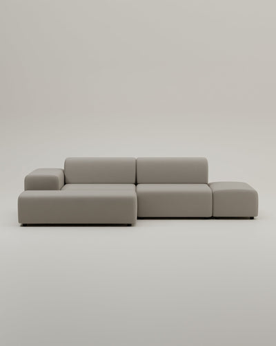 Canapé d'angle modulaire Nina 4 places avec fonction couchage