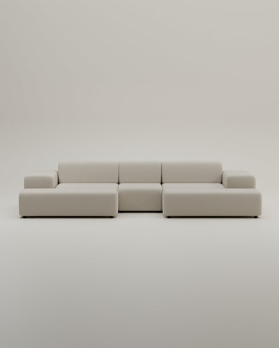 Canapé modulaire Nina en forme de U / ensemble de salon avec fonction couchage