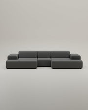 Canapé modulaire Nina en forme de U / ensemble de salon avec fonction couchage