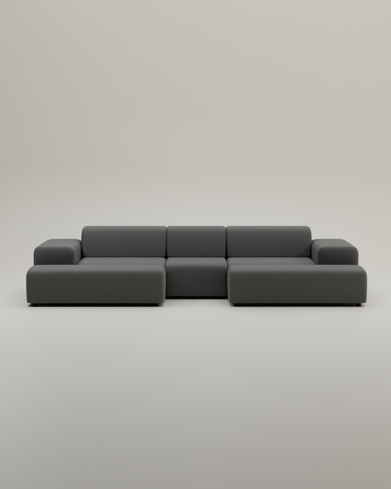 Canapé modulaire Nina en forme de U / ensemble de salon avec fonction couchage