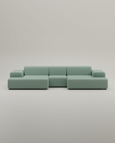 Canapé modulaire Nina en forme de U / ensemble de salon avec fonction couchage