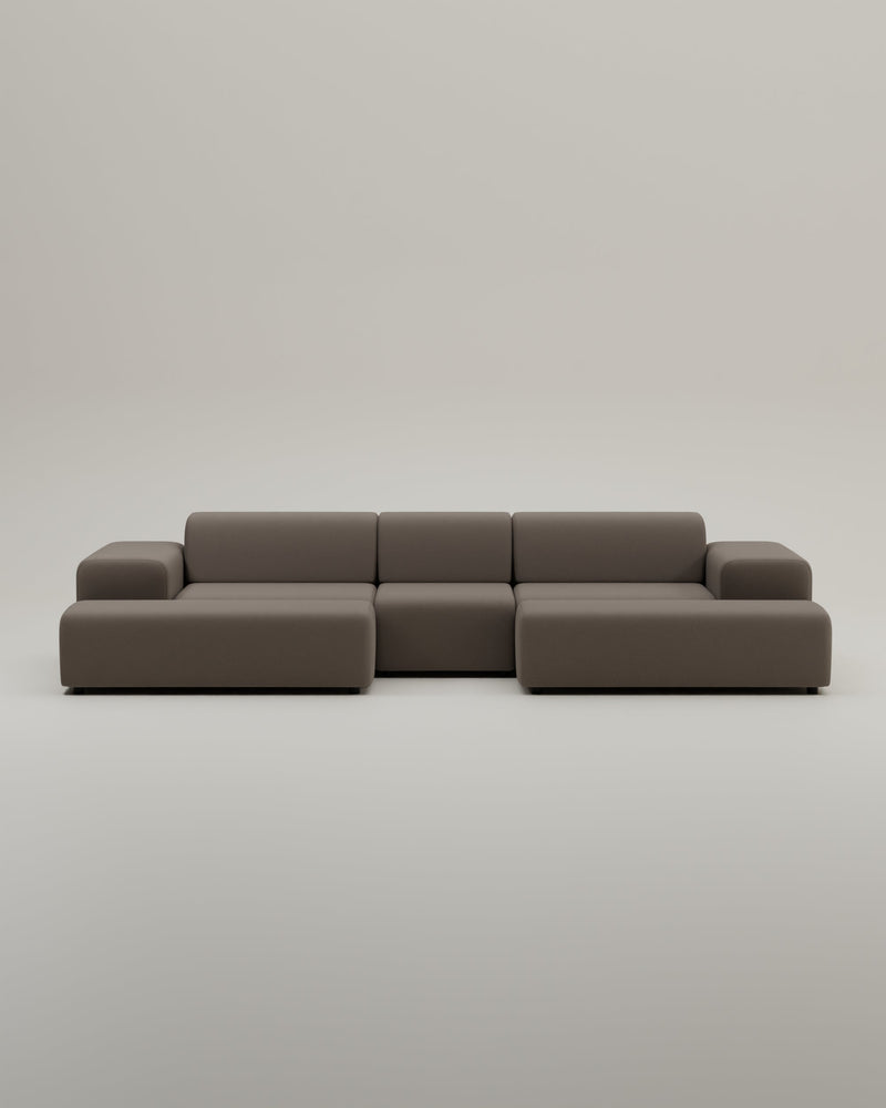 Canapé modulaire Nina en forme de U / ensemble de salon avec fonction couchage