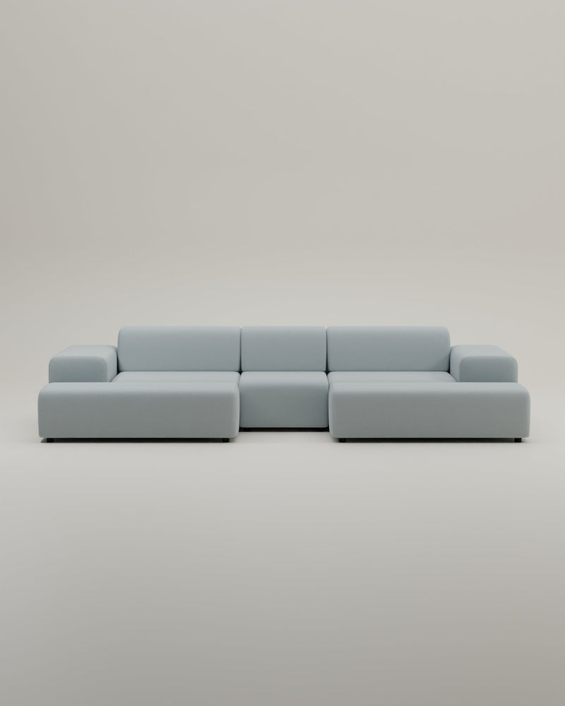 Canapé modulaire Nina en forme de U / ensemble de salon avec fonction couchage