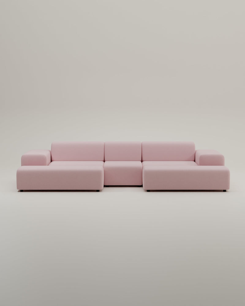 Canapé modulaire Nina en forme de U / ensemble de salon avec fonction couchage