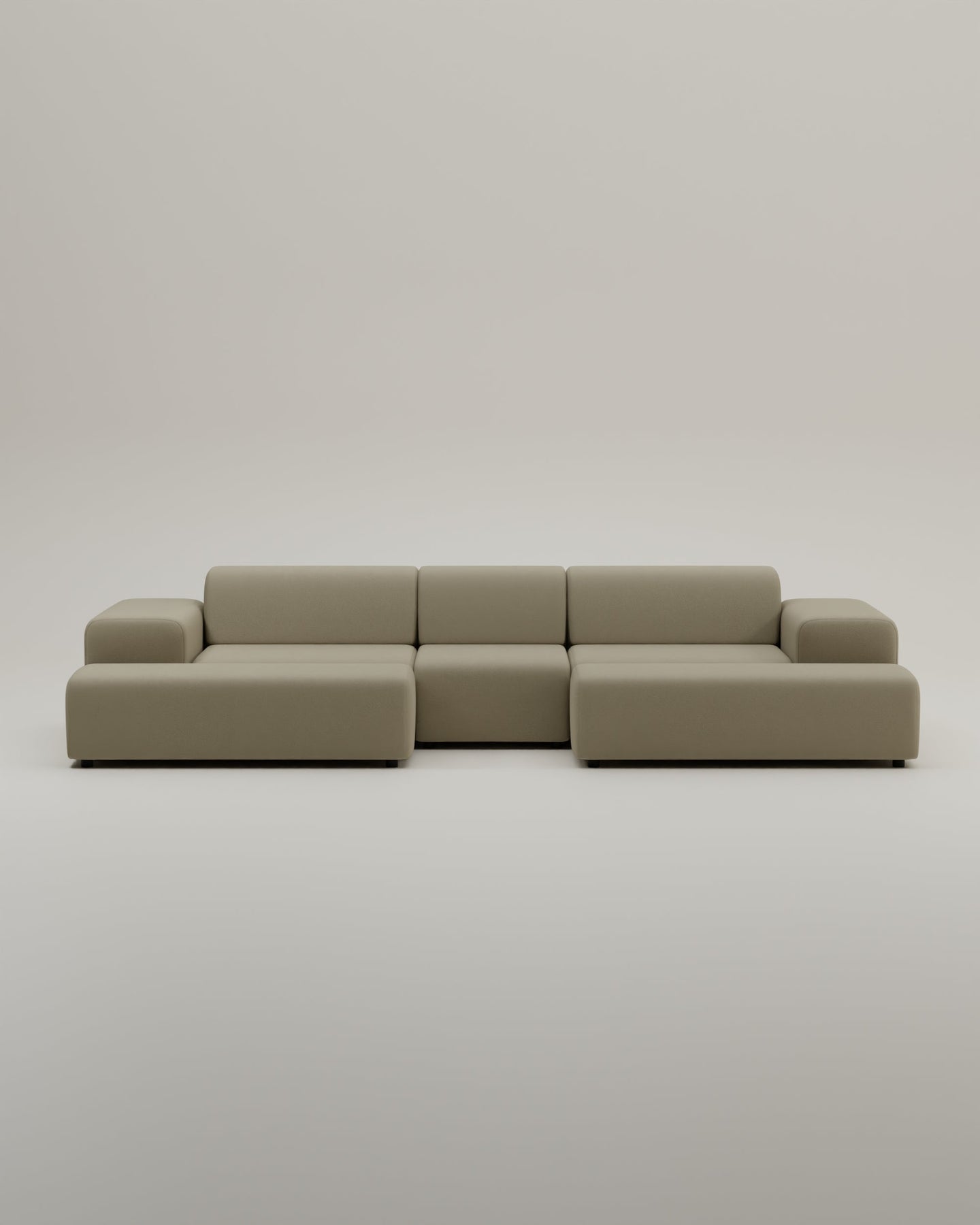Canapé modulaire Nina en forme de U / ensemble de salon avec fonction couchage
