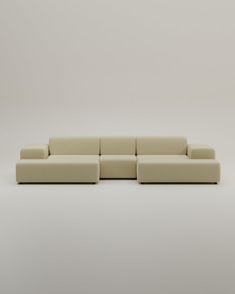 Canapé modulaire Nina en forme de U / ensemble de salon avec fonction couchage