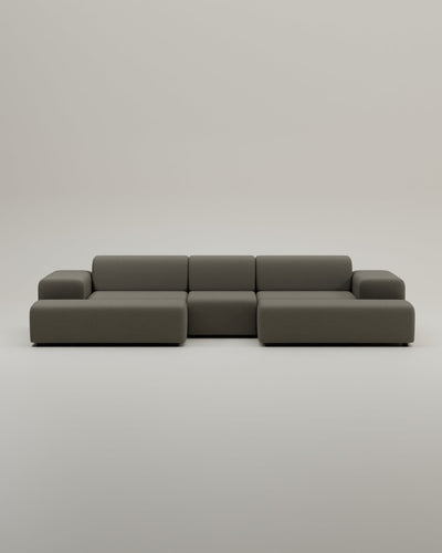 Canapé modulaire Nina en forme de U / ensemble de salon avec fonction couchage