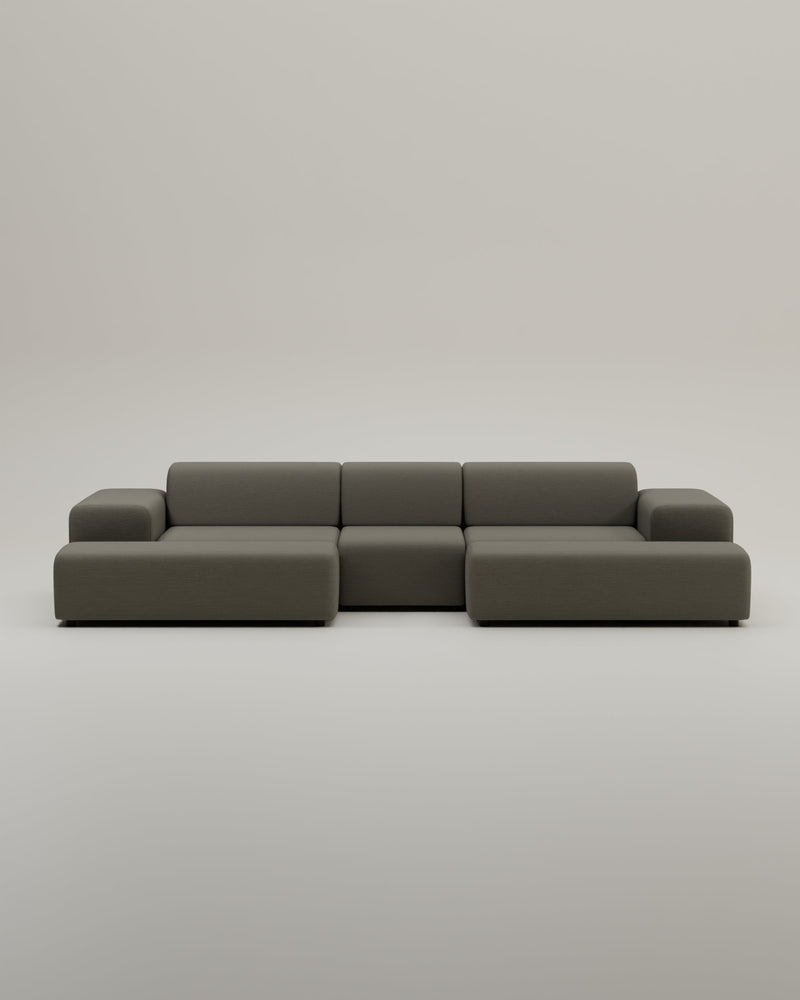 Canapé modulaire Nina en forme de U / ensemble de salon avec fonction couchage