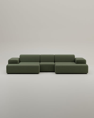 Canapé modulaire Nina en forme de U / ensemble de salon avec fonction couchage