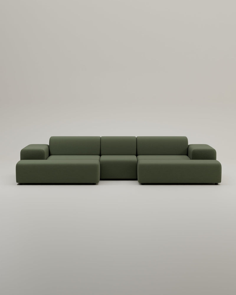 Canapé modulaire Nina en forme de U / ensemble de salon avec fonction couchage
