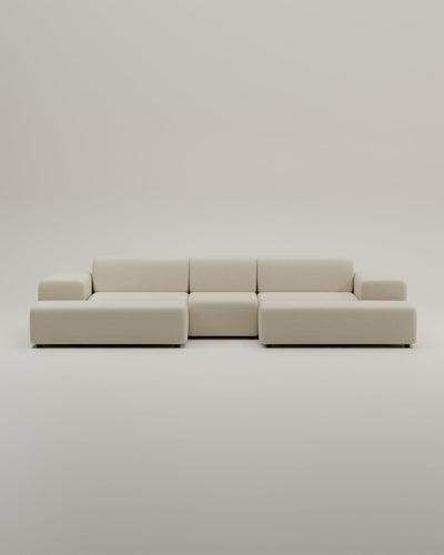 Canapé modulaire Nina en forme de U / ensemble de salon avec fonction couchage