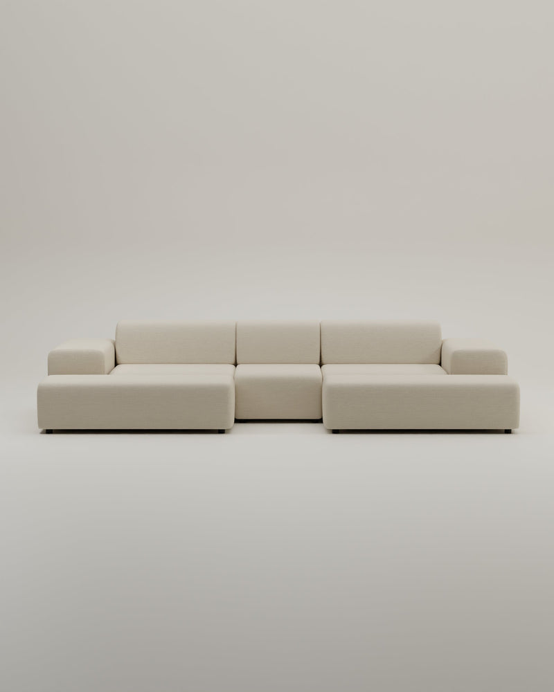 Canapé modulaire Nina en forme de U / ensemble de salon avec fonction couchage