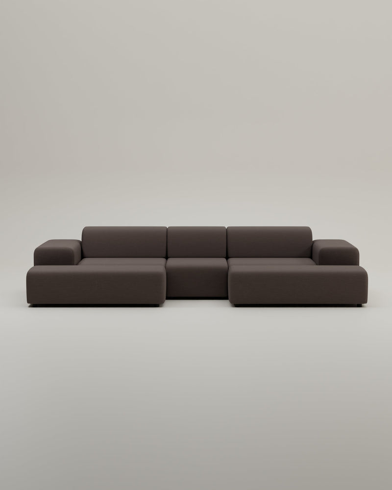Canapé modulaire Nina en forme de U / ensemble de salon avec fonction couchage