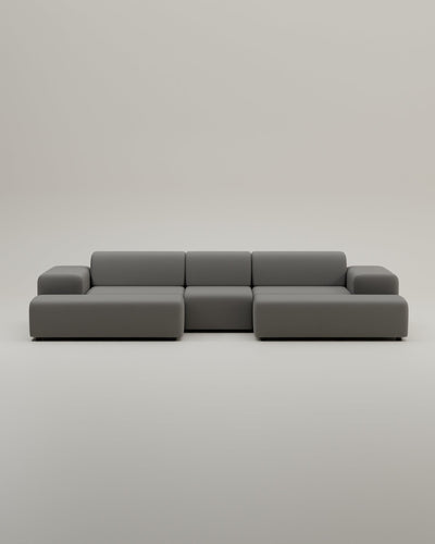 Canapé modulaire Nina en forme de U / ensemble de salon avec fonction couchage