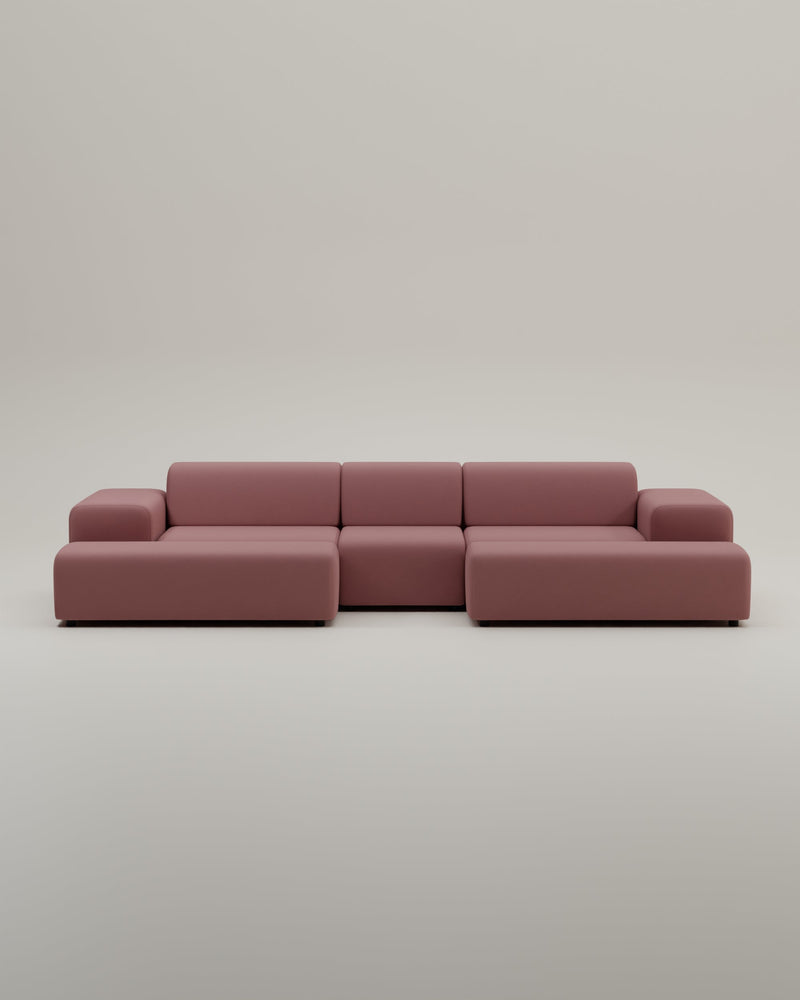 Canapé modulaire Nina en forme de U / ensemble de salon avec fonction couchage