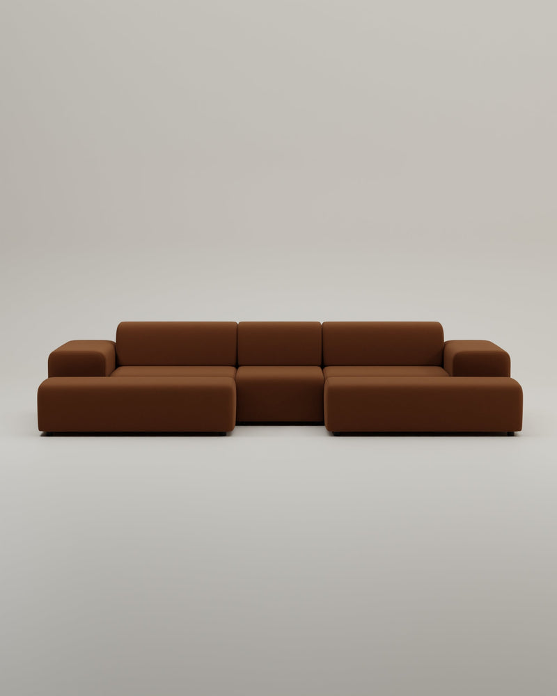 Canapé modulaire Nina en forme de U / ensemble de salon avec fonction couchage