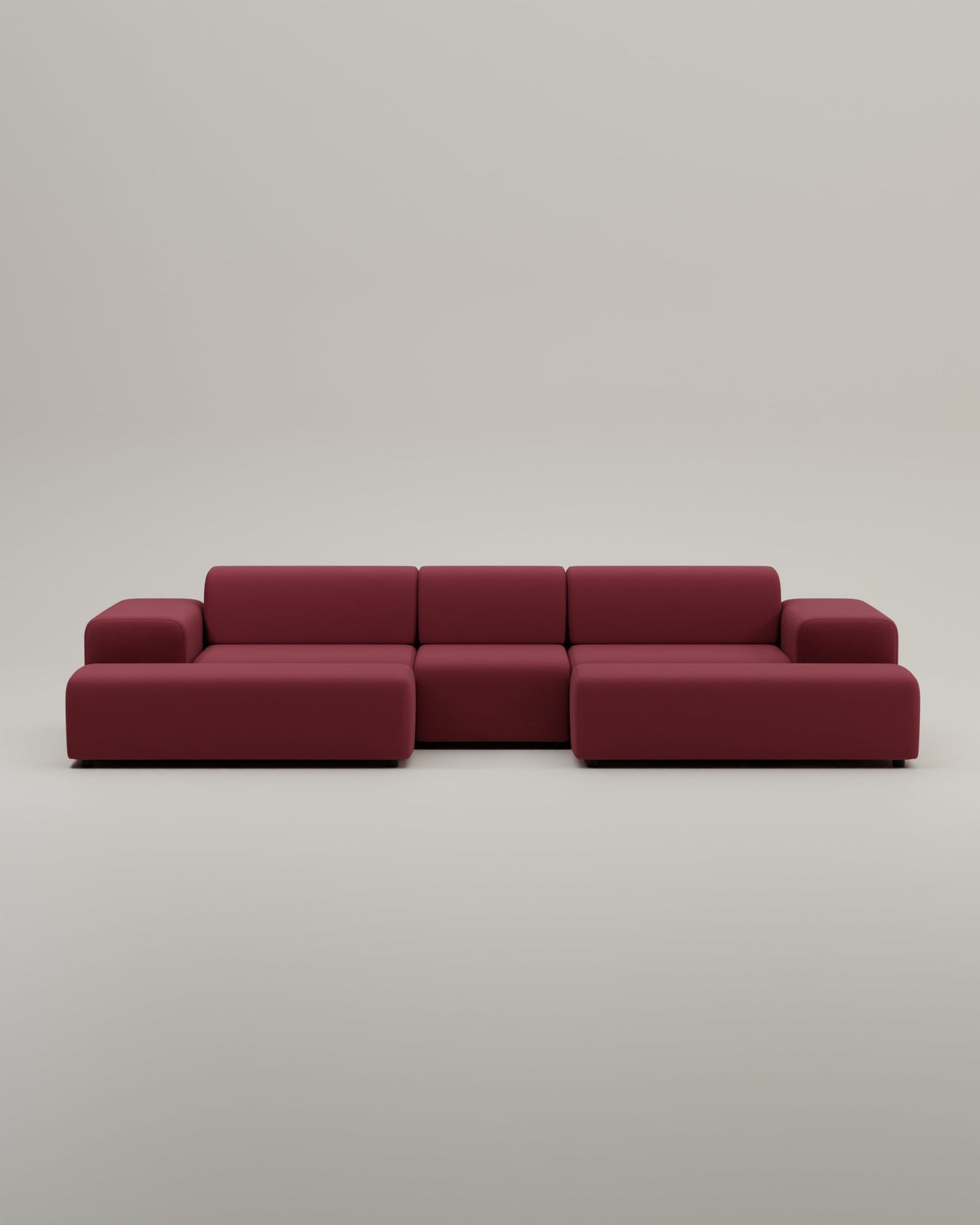 Canapé modulaire Nina en forme de U / ensemble de salon avec fonction couchage