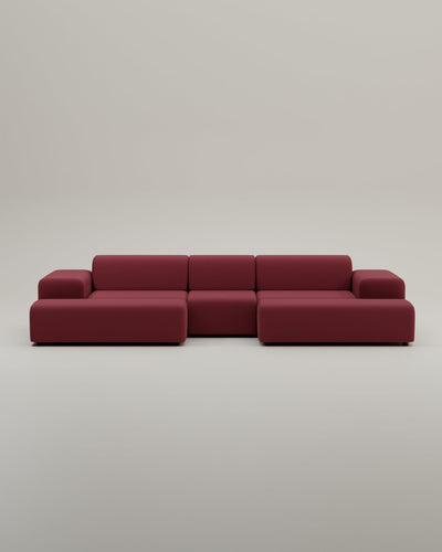 Canapé modulaire Nina en forme de U / ensemble de salon avec fonction couchage