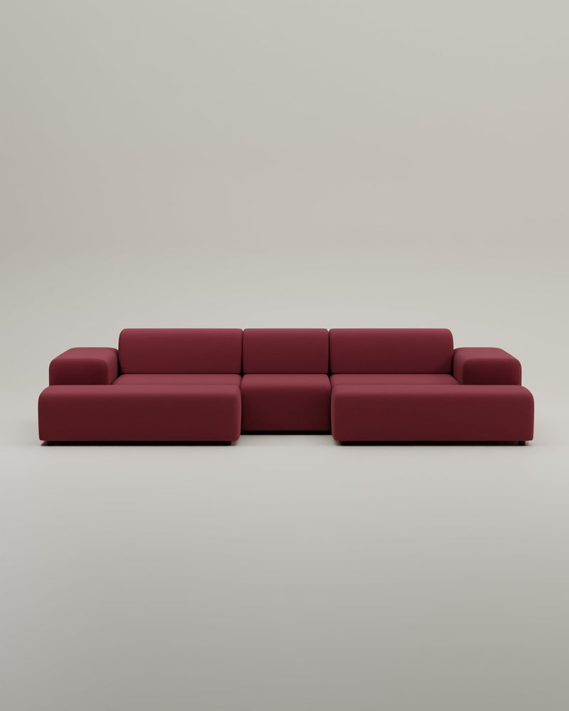 Canapé modulaire Nina en forme de U / ensemble de salon avec fonction couchage