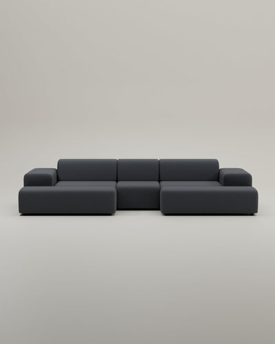 Canapé modulaire Nina en forme de U / ensemble de salon avec fonction couchage