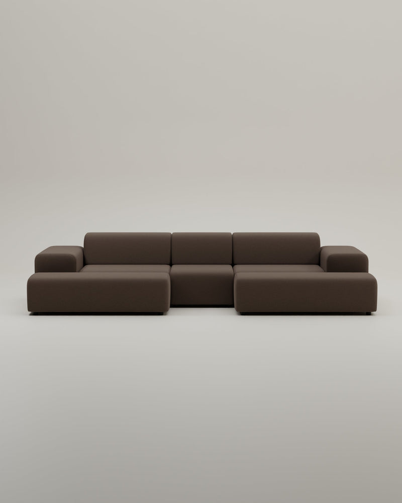 Canapé modulaire Nina en forme de U / ensemble de salon avec fonction couchage