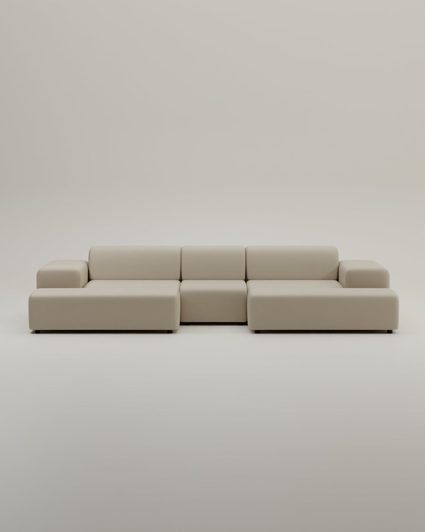 Canapé modulaire Nina en forme de U / ensemble de salon avec fonction couchage
