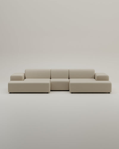 Canapé modulaire Nina en forme de U / ensemble de salon avec fonction couchage