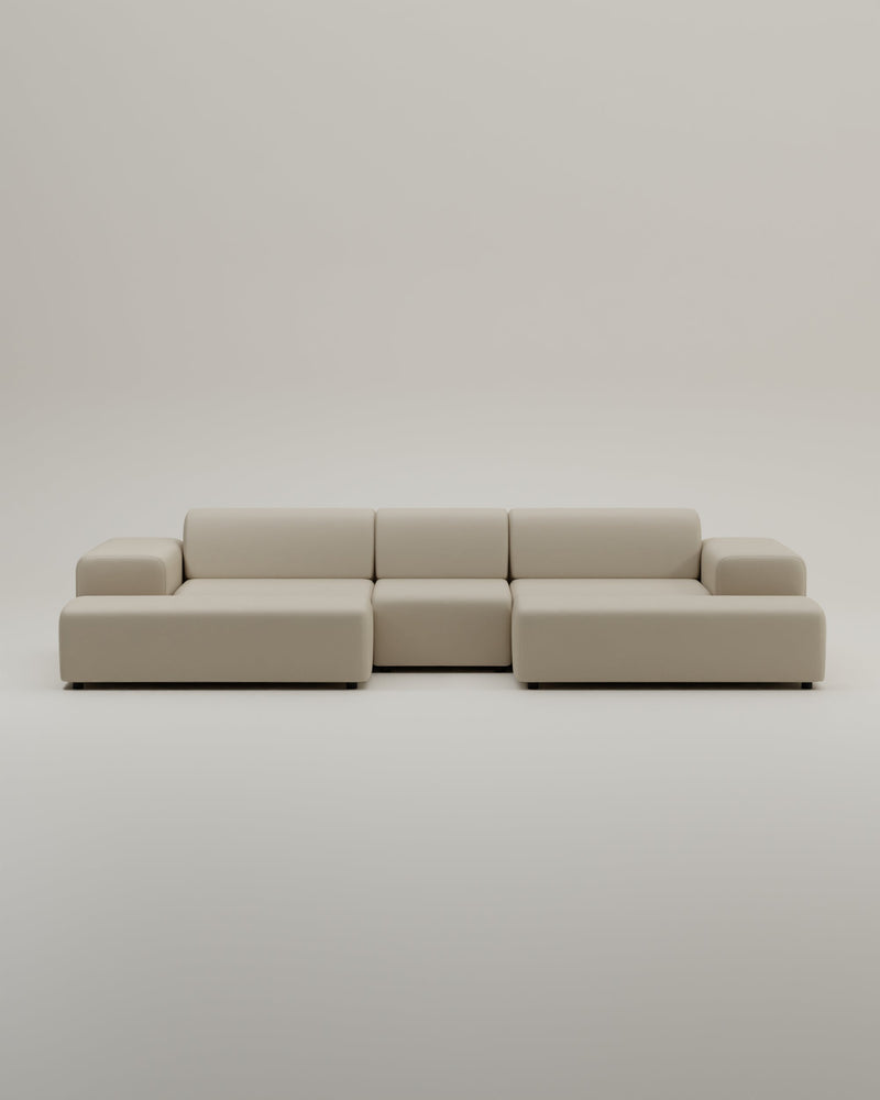 Canapé modulaire Nina en forme de U / ensemble de salon avec fonction couchage