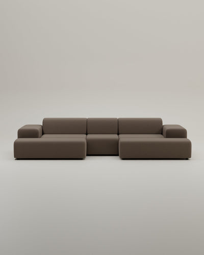 Canapé modulaire Nina en forme de U / ensemble de salon avec fonction couchage