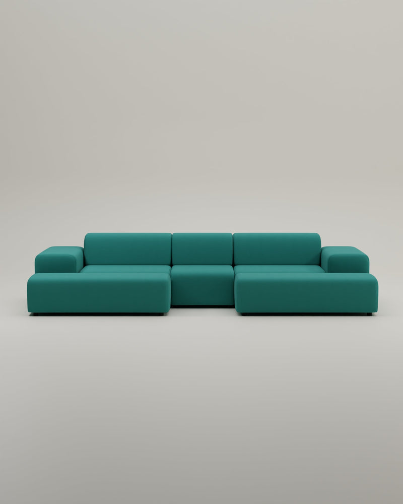 Canapé modulaire Nina en forme de U / ensemble de salon avec fonction couchage