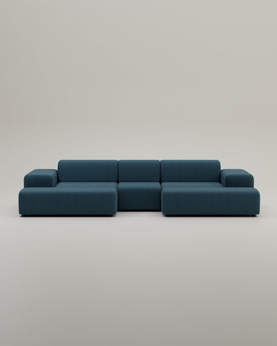 Canapé modulaire Nina en forme de U / ensemble de salon avec fonction couchage