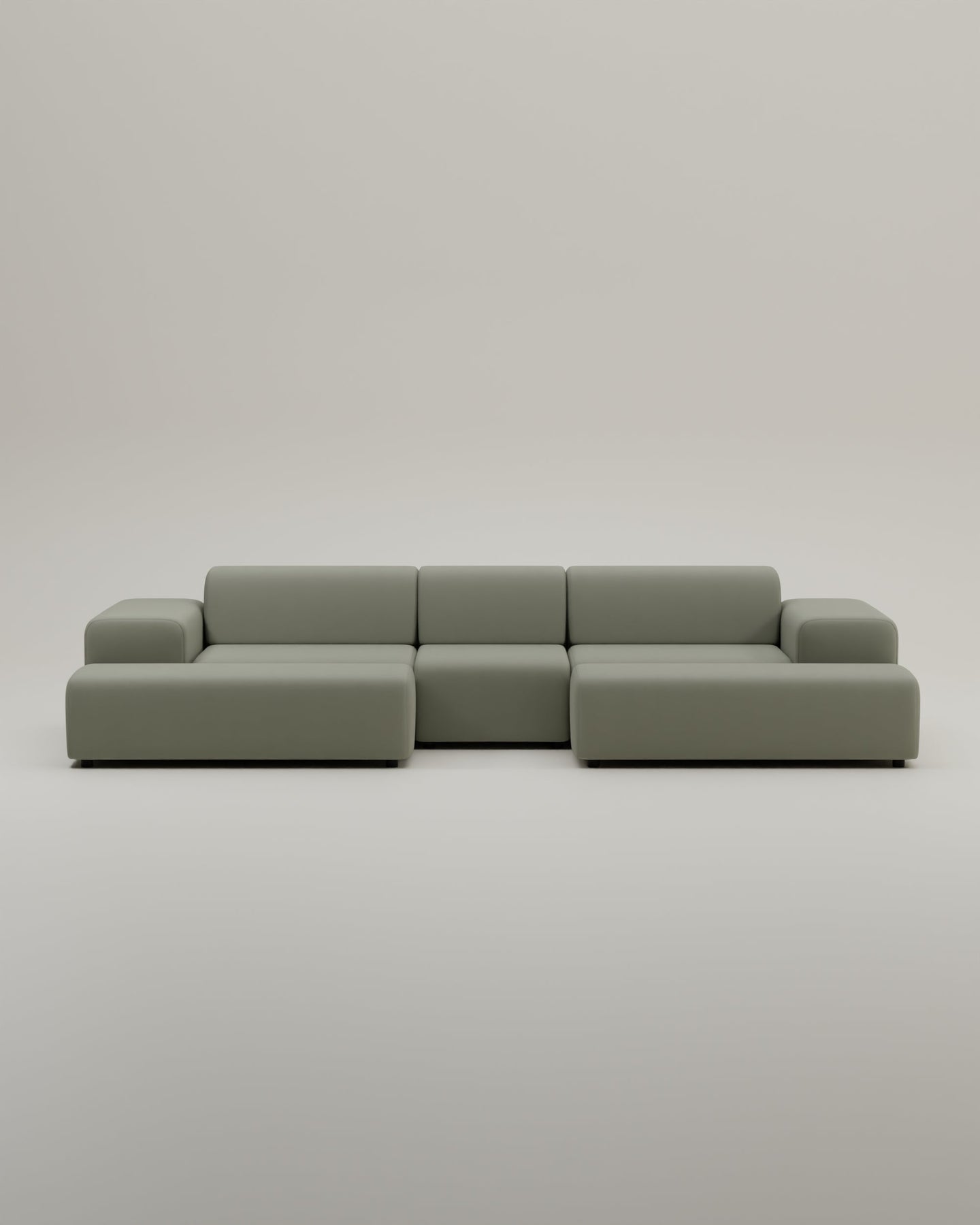 Canapé modulaire Nina en forme de U / ensemble de salon avec fonction couchage
