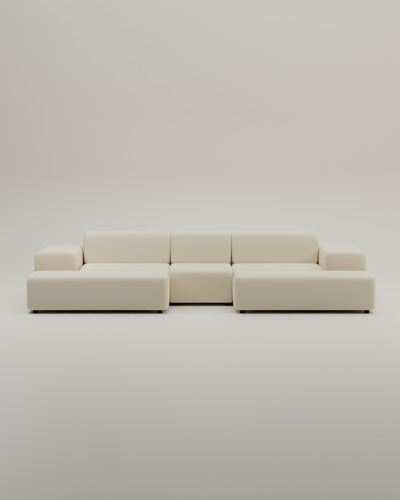 Canapé modulaire Nina en forme de U / ensemble de salon avec fonction couchage