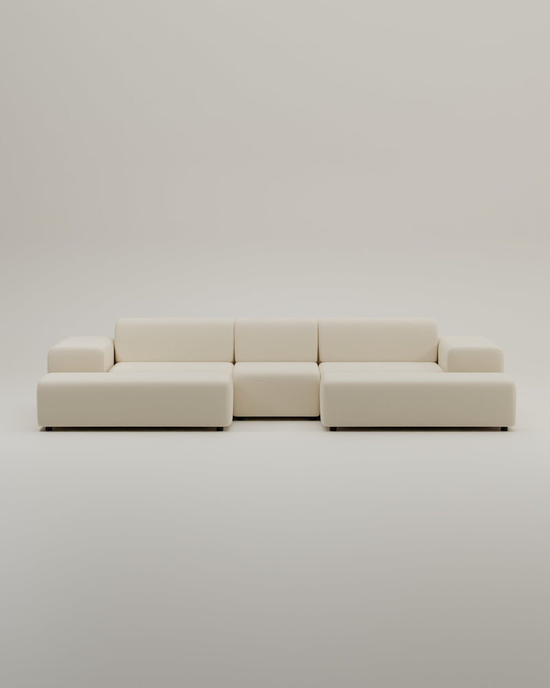 Canapé modulaire Nina en forme de U / ensemble de salon avec fonction couchage