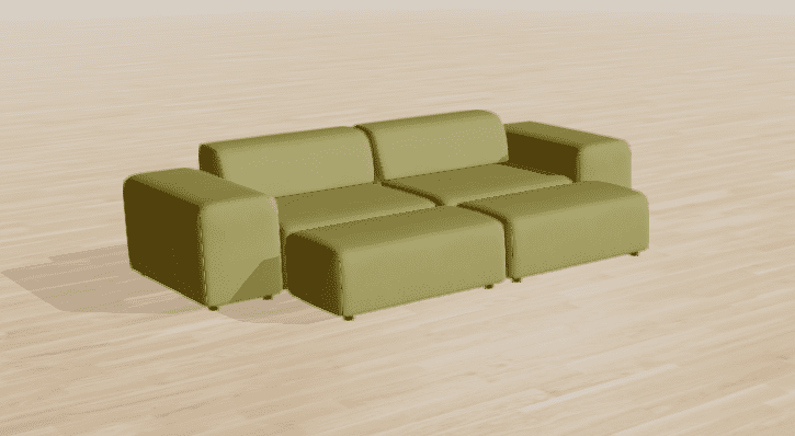 Stoffbezug - Modulares Sofa Nina - Individuell Nina D.