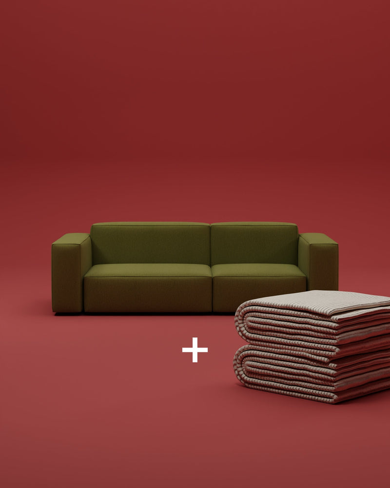 Canapé modulable Harvey 3 places avec fonction lit