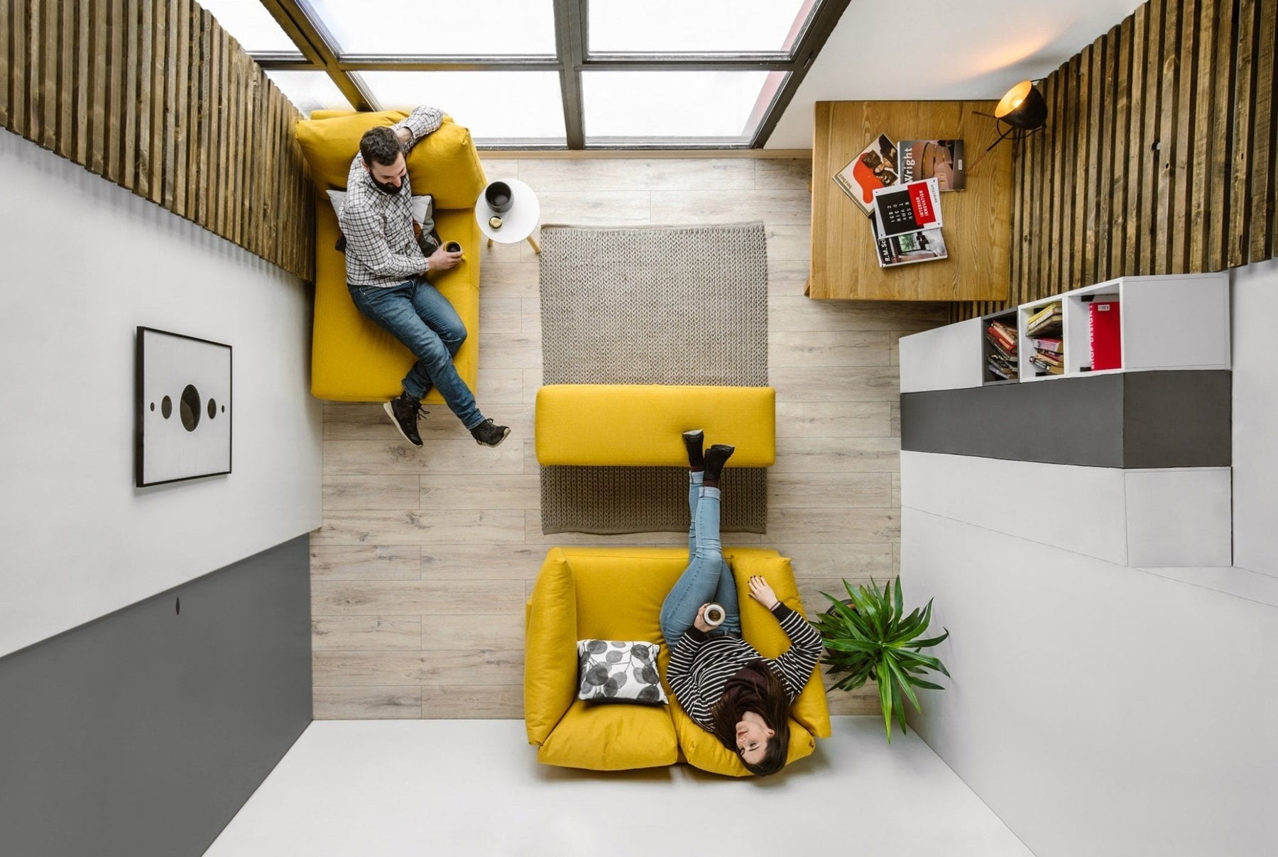 Canapé modulable Samantha avec fonction sommeil